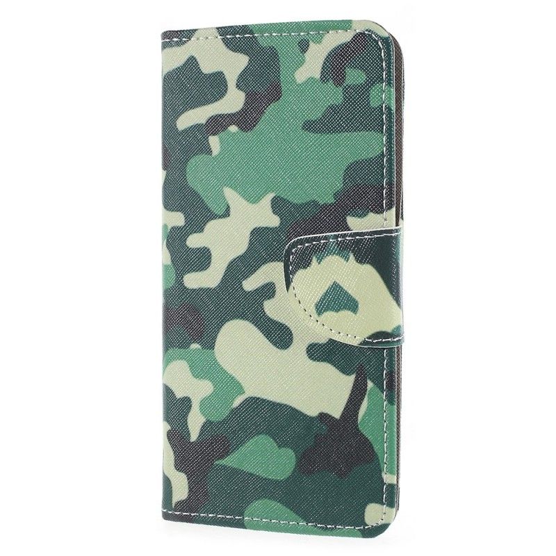 Leren Hoesje Sony Xperia XZ2 Militaire Camouflage