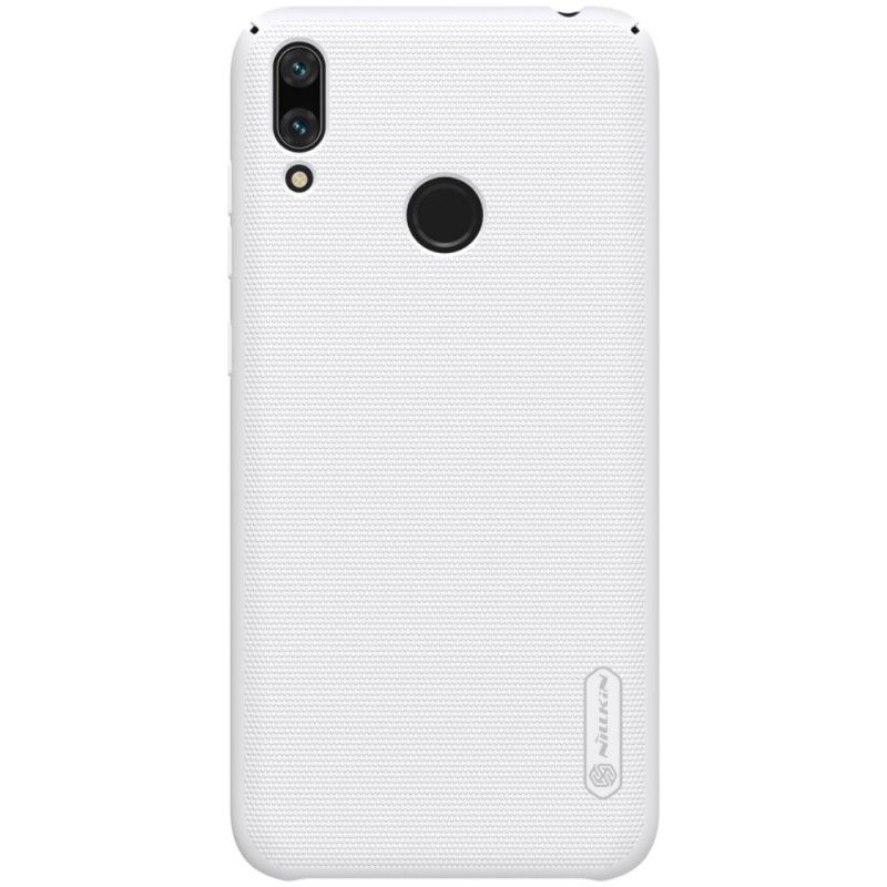 Case Hoesje Huawei Y7 2019 Rood Wit Telefoonhoesje Stijve Frosted Nillkin