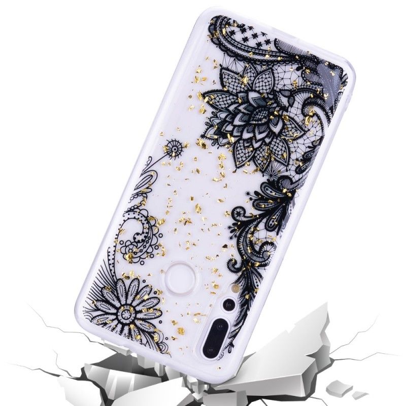 Case Hoesje Huawei Y7 2019 Telefoonhoesje Kant En Goudstof