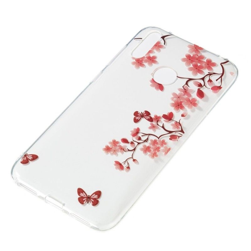 Hoesje Huawei Y7 2019 Transparant Bloeiende Boom