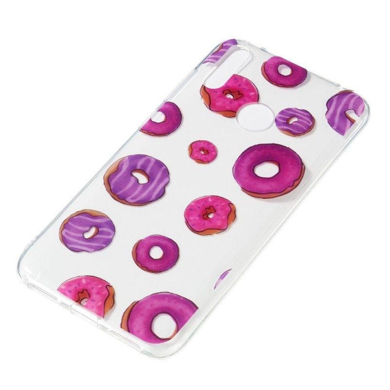 Hoesje Huawei Y7 2019 Transparante Donuts Waaier