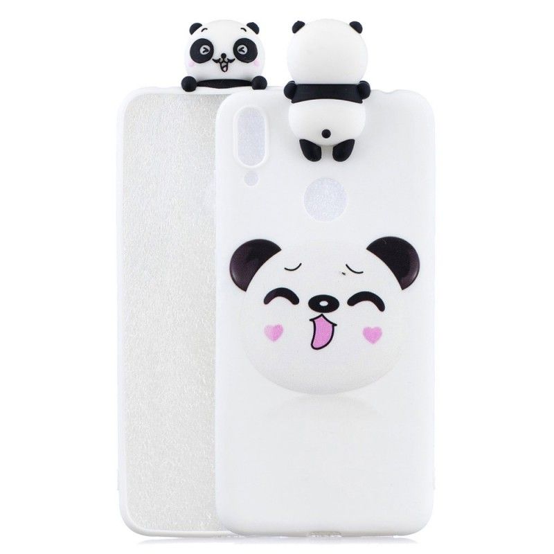 Hoesje voor Huawei Y7 2019 Grappige 3D Panda