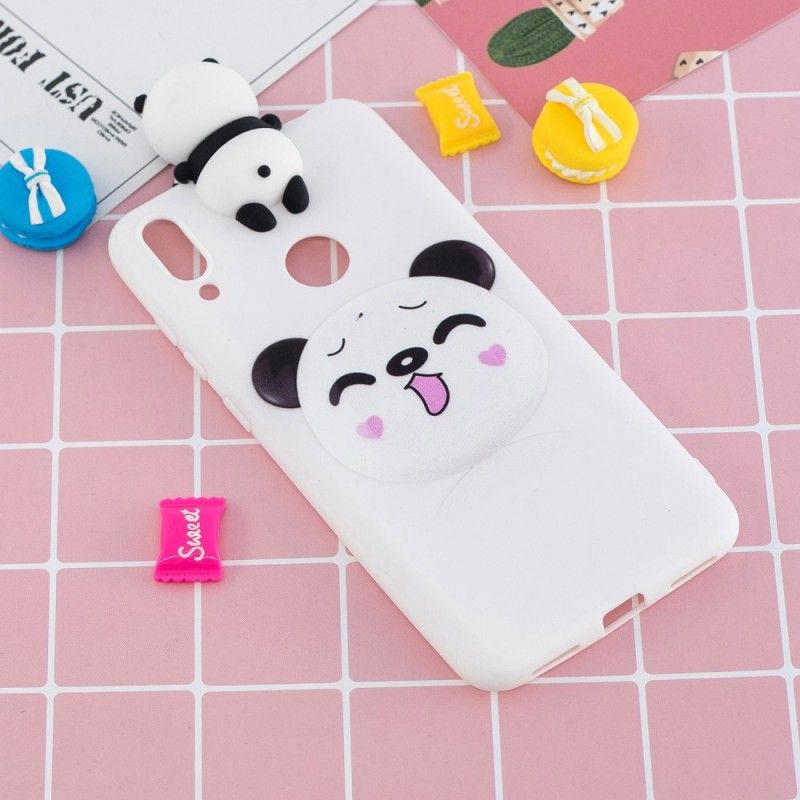 Hoesje voor Huawei Y7 2019 Grappige 3D Panda