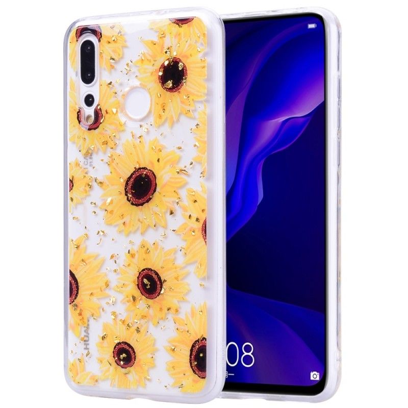 Hoesje voor Huawei Y7 2019 Meerdere Zonnebloemen