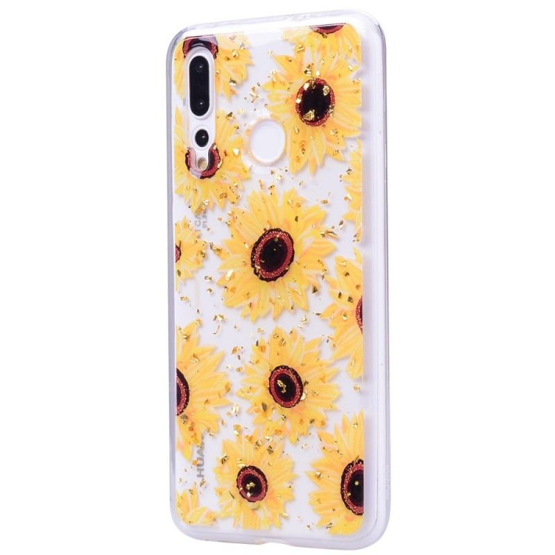 Hoesje voor Huawei Y7 2019 Meerdere Zonnebloemen