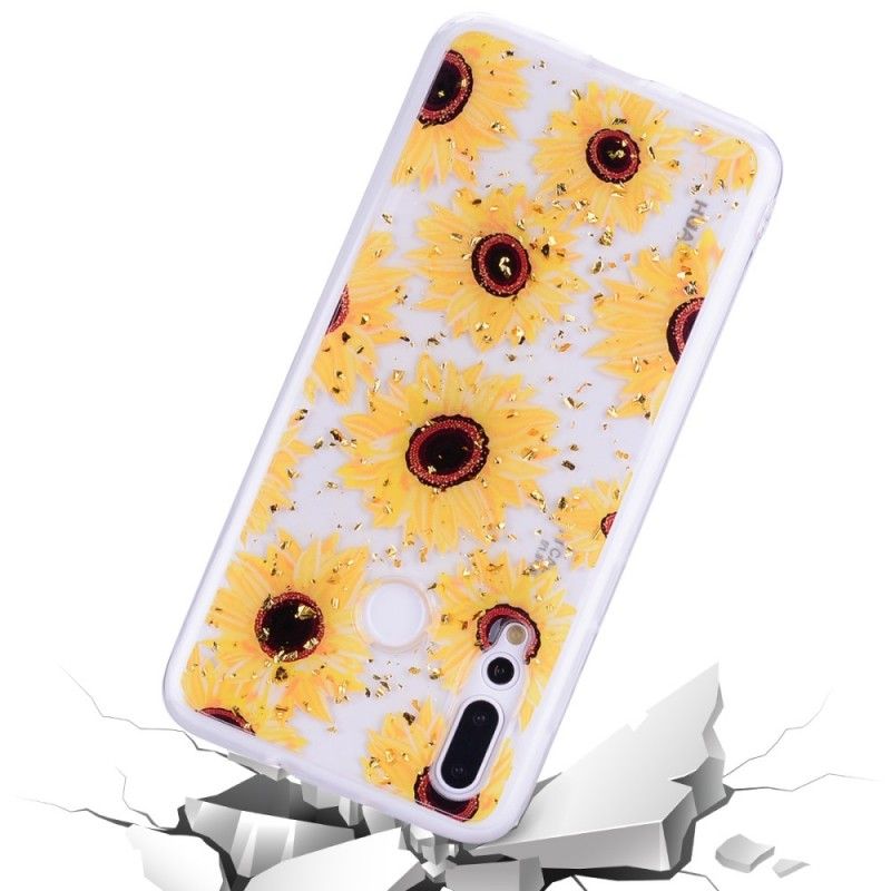 Hoesje voor Huawei Y7 2019 Meerdere Zonnebloemen