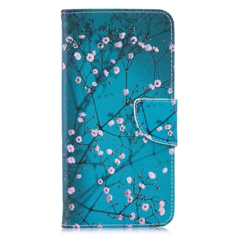 Leren Hoesje Huawei Y7 2019 Bloeiende Boom