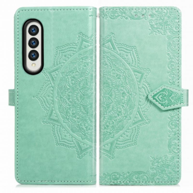 Bescherming Hoesje Samsung Galaxy Z Fold 3 5g Mandala Middeleeuwen