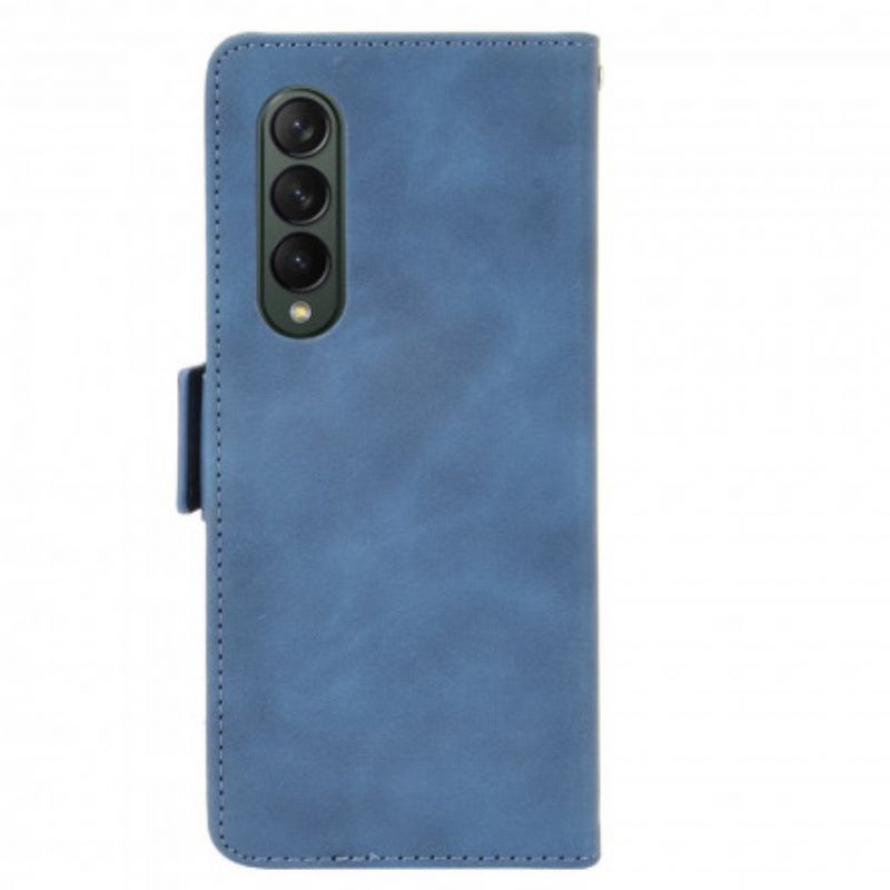 Folio-hoesje Samsung Galaxy Z Fold 3 5g Telefoonhoesje Eersteklas Multikaart