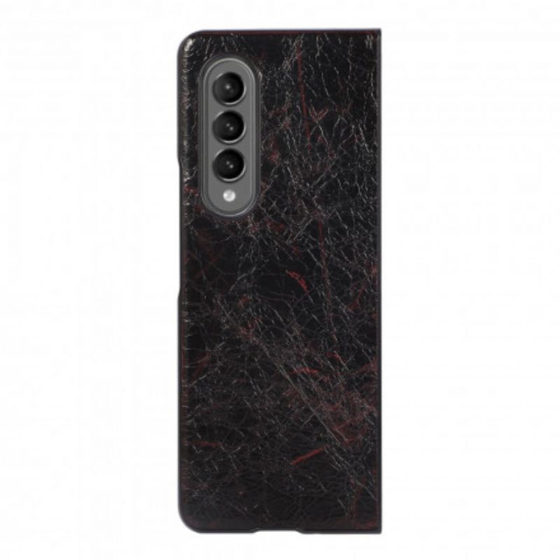 Hoesje Samsung Galaxy Z Fold 3 5g Gestructureerd Kunstleer Bescherming Hoesje