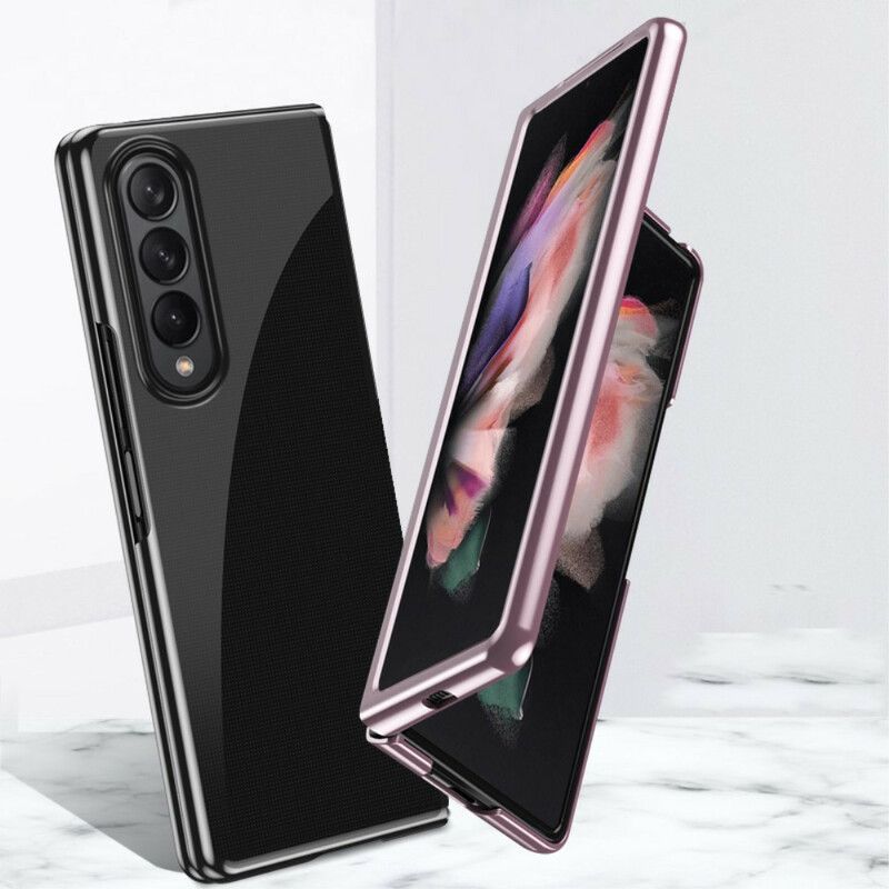 Hoesje Samsung Galaxy Z Fold 3 5g Heldere Metalen Stijl Randen