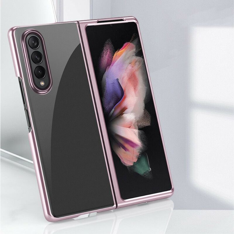 Hoesje Samsung Galaxy Z Fold 3 5g Heldere Metalen Stijl Randen