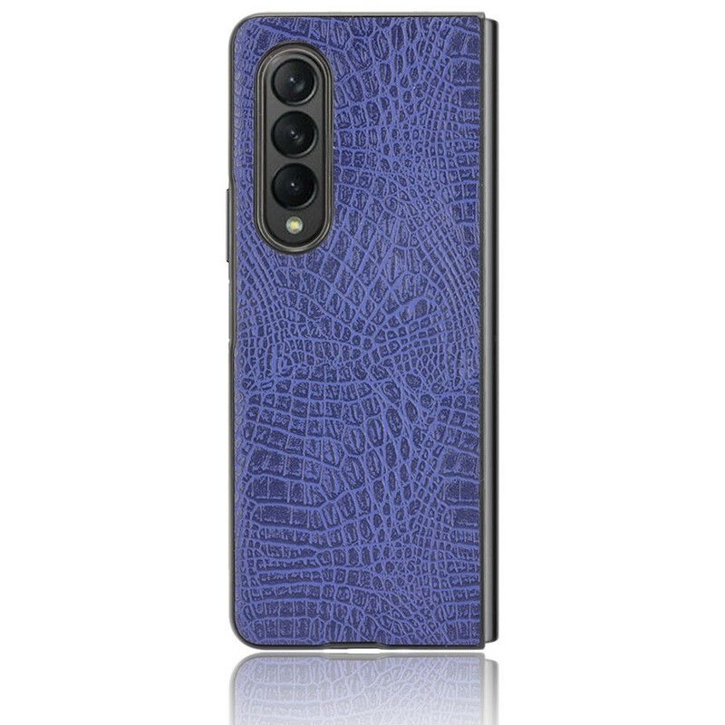 Hoesje Samsung Galaxy Z Fold 3 5g Imitatie Krokodillenleer