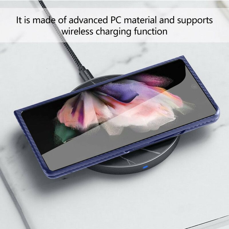 Hoesje Samsung Galaxy Z Fold 3 5g Ondersteuning En Schermbeschermer
