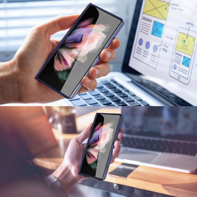 Hoesje Samsung Galaxy Z Fold 3 5g Ondersteuning En Schermbeschermer