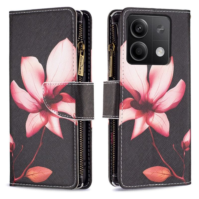 Bescherming Hoesje Xiaomi Redmi Note 13 4g Lotus-portemonnee