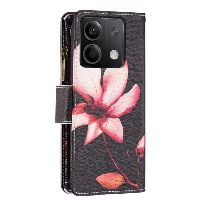 Bescherming Hoesje Xiaomi Redmi Note 13 4g Lotus-portemonnee