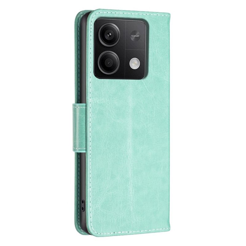 Bescherming Hoesje Xiaomi Redmi Note 13 4g Vlinderprint Met Bandje