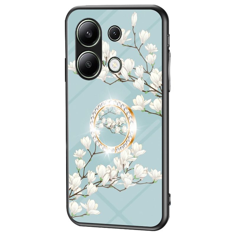 Cover Hoesje Xiaomi Redmi Note 13 4g Telefoonhoesje Ringhouder Met Bloemen