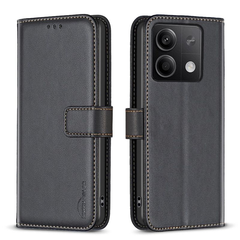 Flip Case Leren Xiaomi Redmi Note 13 4g Klassieke Binfen Kleur