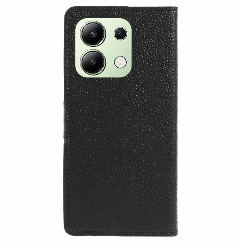 Flip Case Leren Xiaomi Redmi Note 13 4g Litchi-textuur Met Riempje