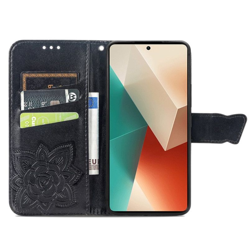 Folio-hoesje Xiaomi Redmi Note 13 4g Barok Vlinder Met Riem