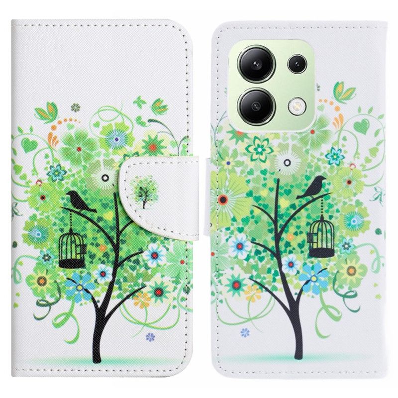 Folio-hoesje Xiaomi Redmi Note 13 4g Telefoonhoesje Groene Boom