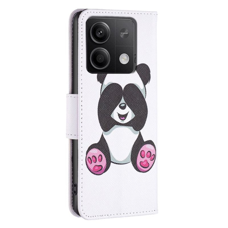 Folio-hoesje Xiaomi Redmi Note 13 4g Telefoonhoesje Panda