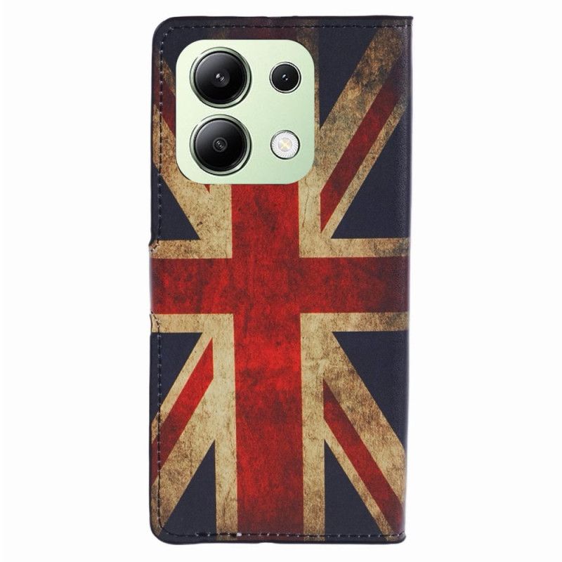 Leren Hoesje Voor Xiaomi Redmi Note 13 4g Union Jack