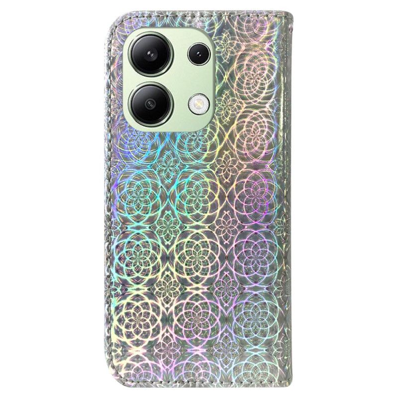 Leren Hoesje Xiaomi Redmi Note 13 4g Discostijl Bescherming Hoesje