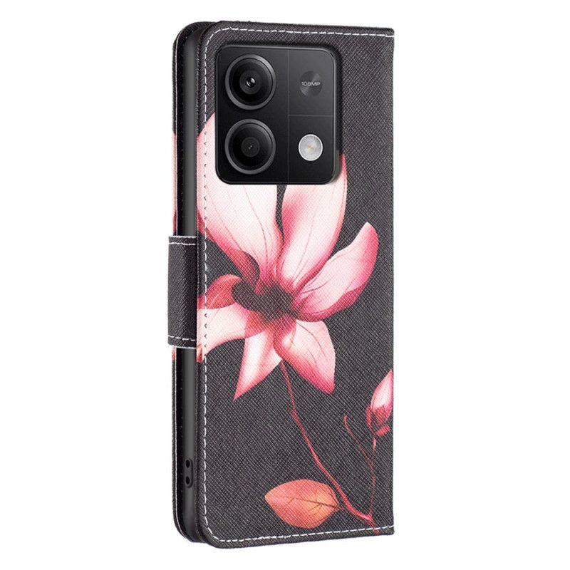 Leren Hoesje Xiaomi Redmi Note 13 4g Lotus Bescherming Hoesje