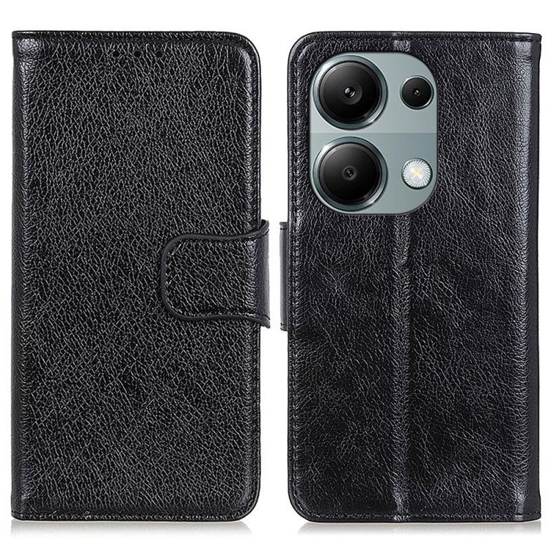 Leren Hoesje Xiaomi Redmi Note 13 4g Nappatextuur Bescherming Hoesje