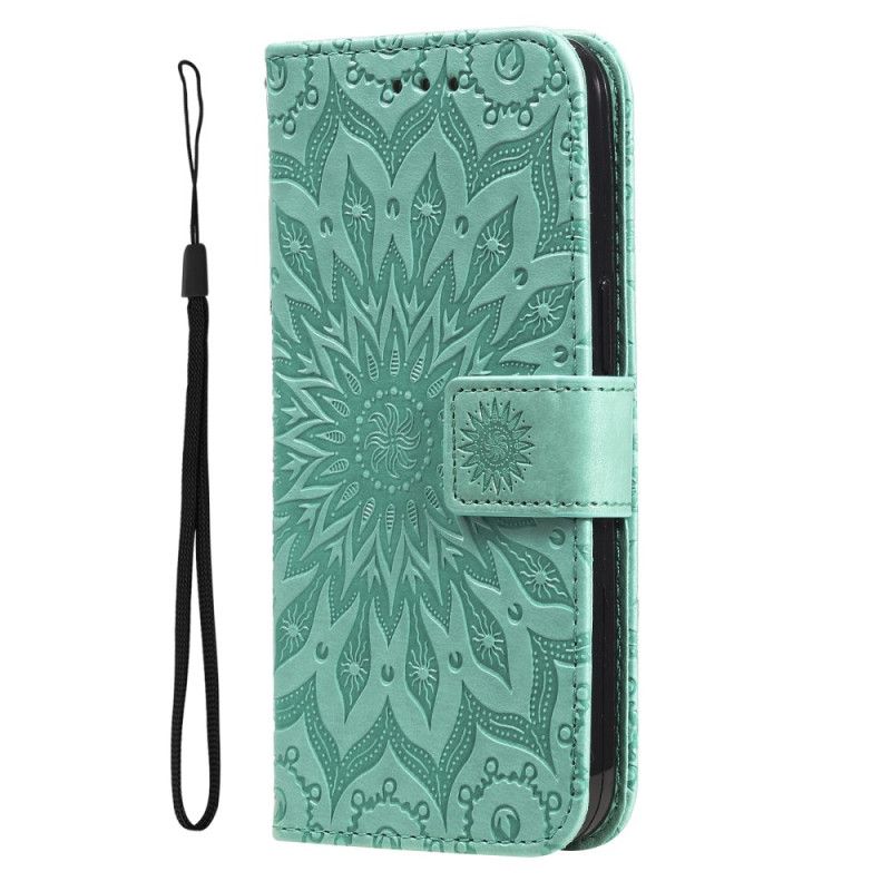 Leren Hoesje Motorola Edge 50 Mandala Met Bandje Bescherming Hoesje