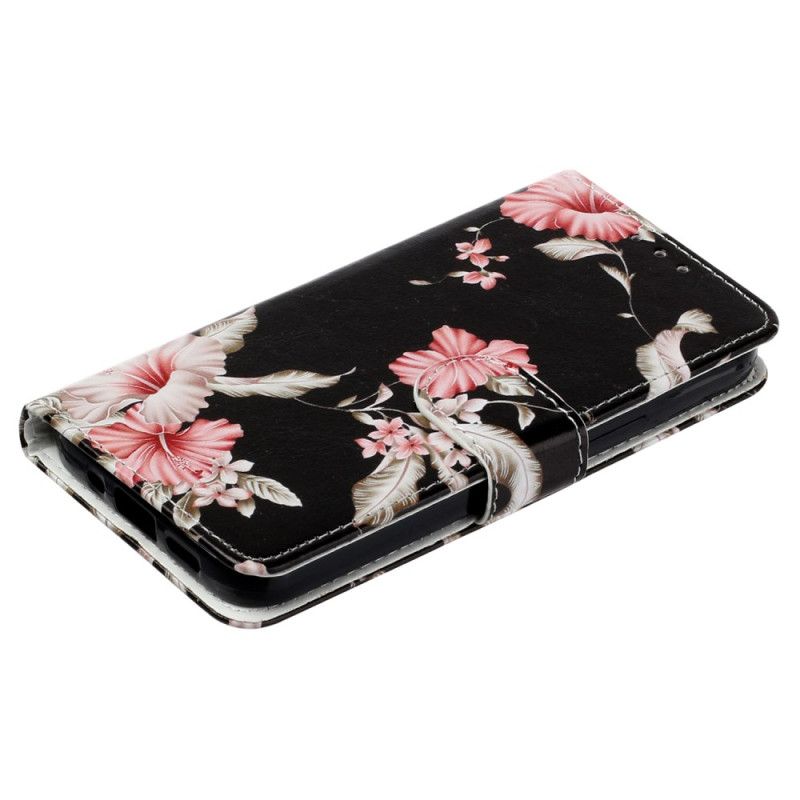 Leren Hoesje Motorola Edge 50 Rododendrons