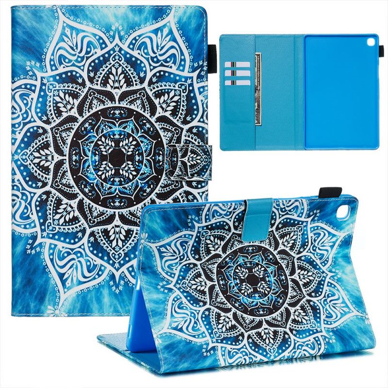 Cover Folio-hoesje Samsung Galaxy Tab S5e Telefoonhoesje Sneeuwvlok Mandala