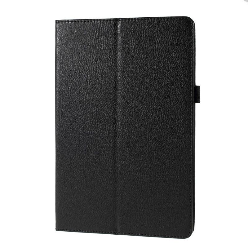 Cover Samsung Galaxy Tab S5e Wit Zwart Lychee Kunstleer