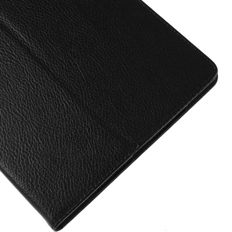 Cover Samsung Galaxy Tab S5e Wit Zwart Lychee Kunstleer