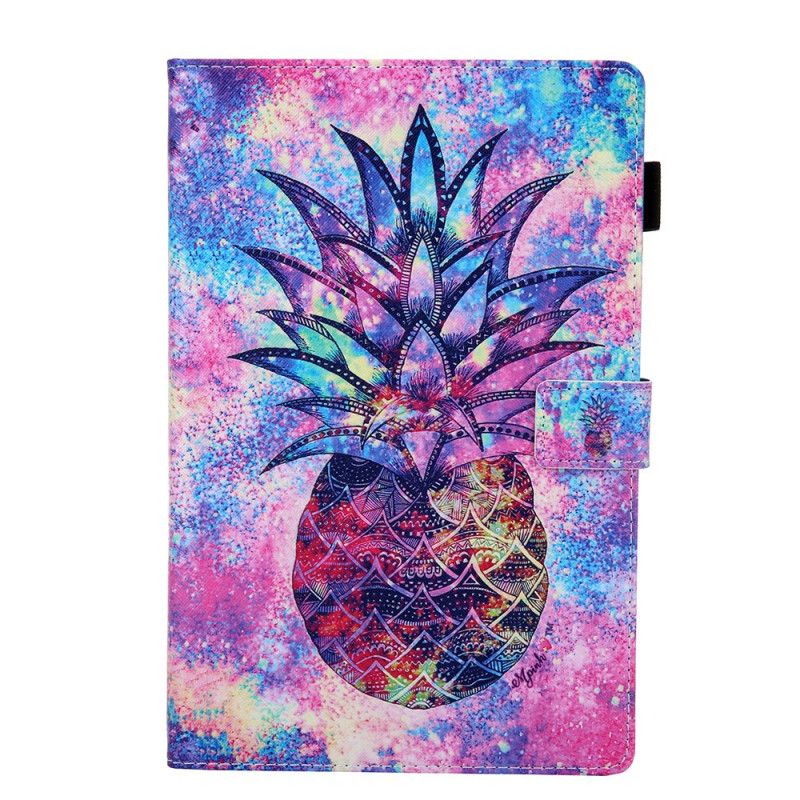 Leren Hoesje Samsung Galaxy Tab S5e Ananas