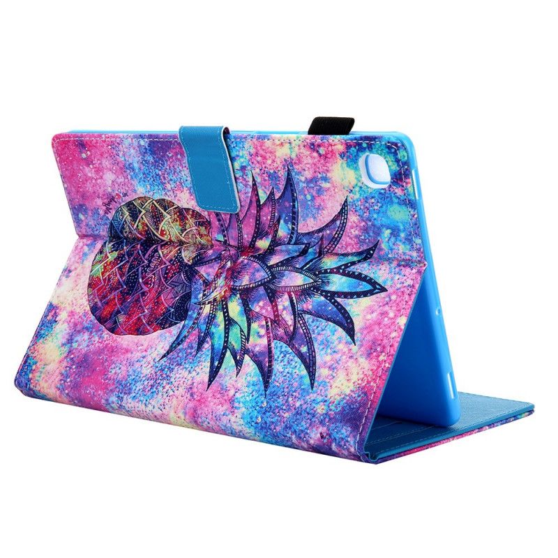 Leren Hoesje Samsung Galaxy Tab S5e Ananas