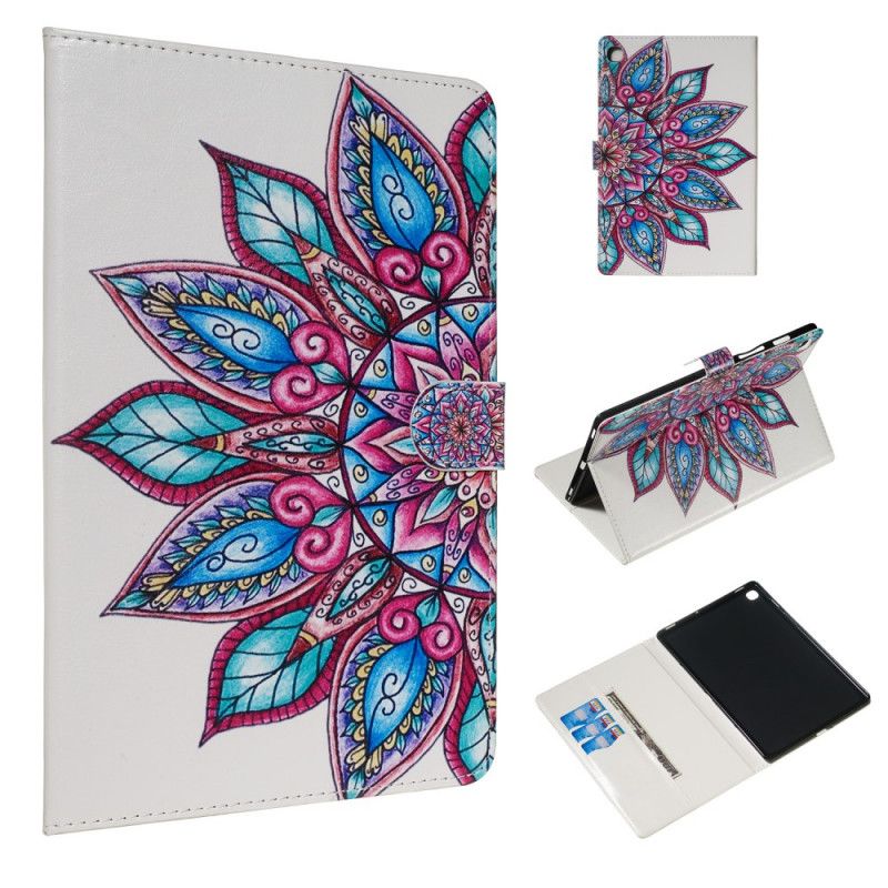 Leren Hoesje Samsung Galaxy Tab S5e Telefoonhoesje Mandala Schilderij