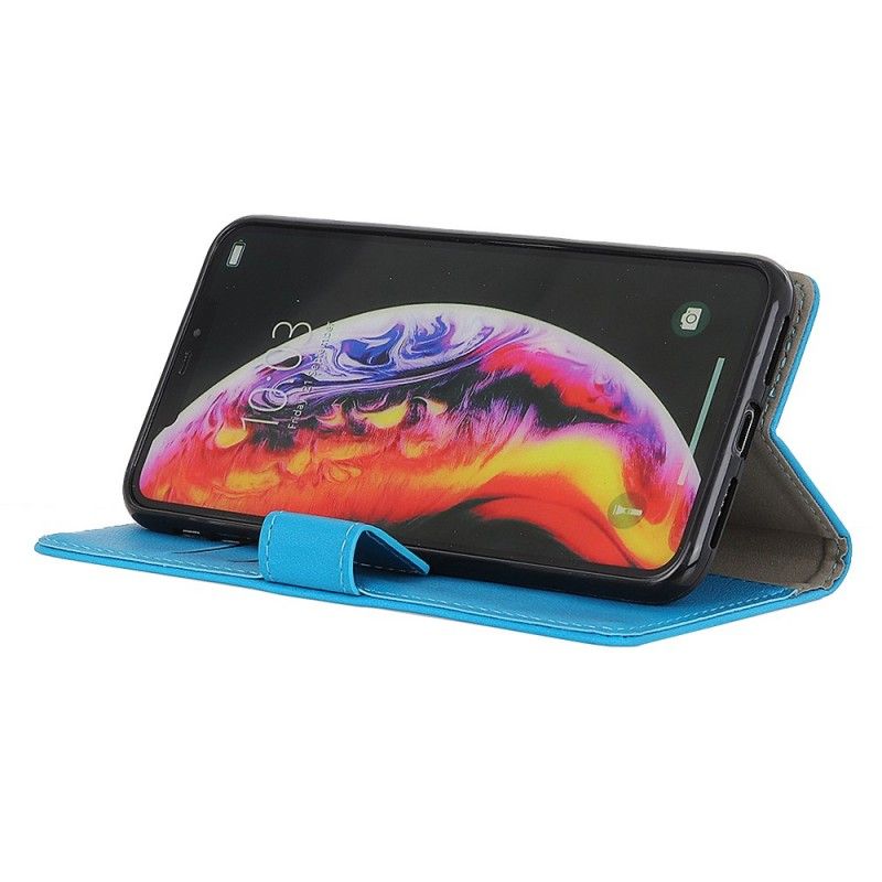 Cover Folio-hoesje Samsung Galaxy A10 Rood Zwart Telefoonhoesje Eenvoudig Kunstleer