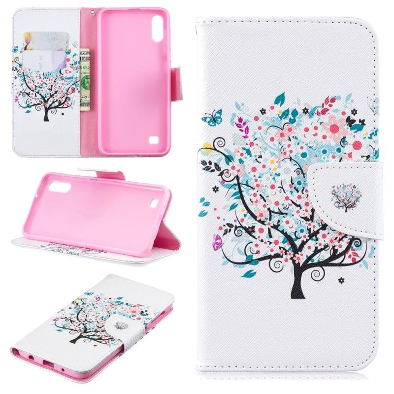 Cover Folio-hoesje Samsung Galaxy A10 Telefoonhoesje Bloemrijke Boom