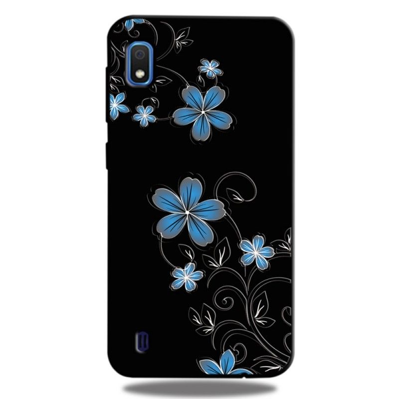 Cover Hoesje Samsung Galaxy A10 Telefoonhoesje Blauwe Bloemen