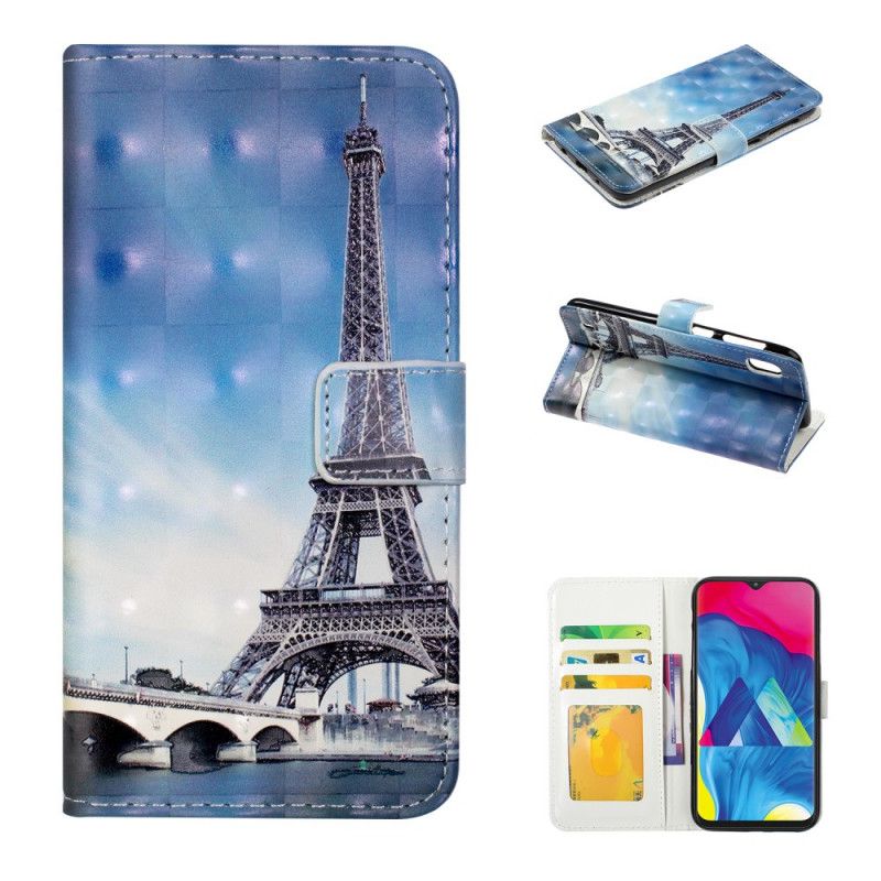 Flip Case Leren Samsung Galaxy A10 Prachtige Eiffeltoren