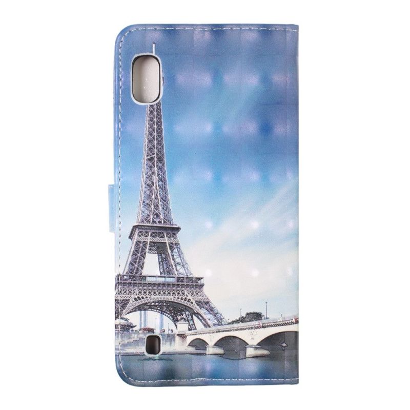 Flip Case Leren Samsung Galaxy A10 Prachtige Eiffeltoren