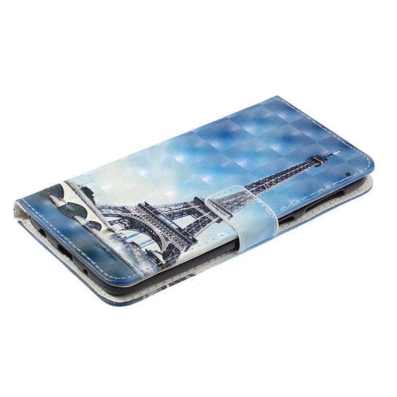 Flip Case Leren Samsung Galaxy A10 Prachtige Eiffeltoren