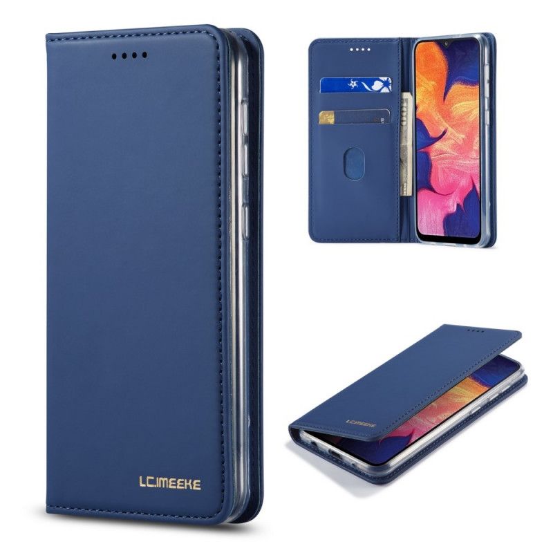 Folio-hoesje Samsung Galaxy A10 Rood Zwart Toekomstig Lc.Imeeke