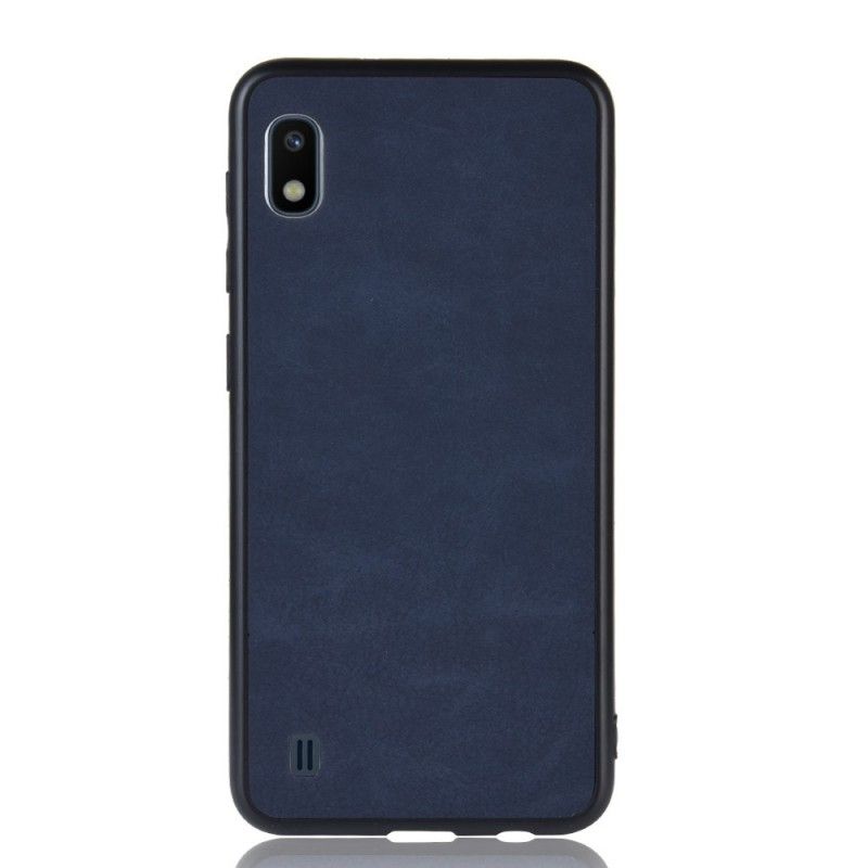 Hoesje Samsung Galaxy A10 Grijs Leerstijl