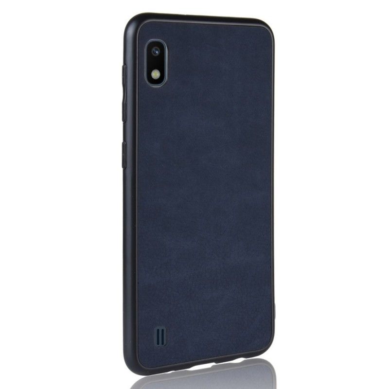 Hoesje Samsung Galaxy A10 Grijs Leerstijl