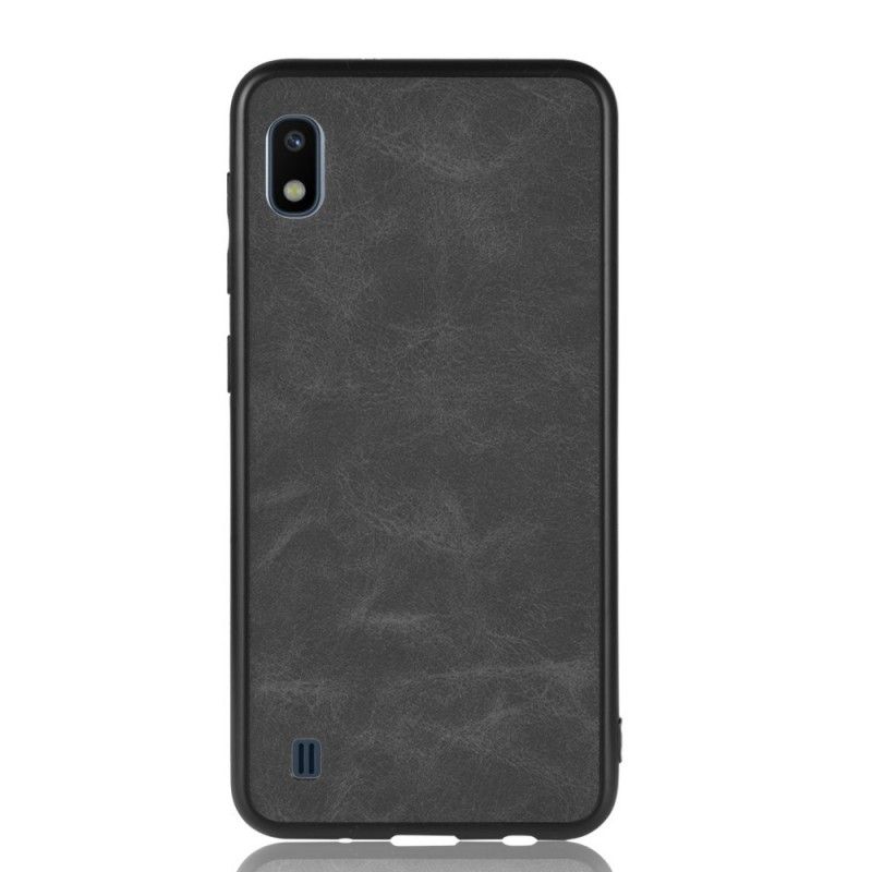 Hoesje Samsung Galaxy A10 Grijs Leerstijl